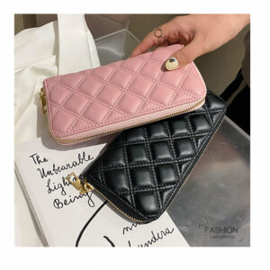 Lingge Designer Long Wallets Women Clutch Wallet Female Long Large Card Purse Ladies Handbag