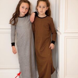 Kids Gingham Robe Pajamas Romper