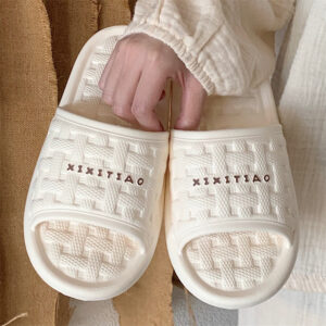 Women's Woven Plaid Soft Bottom Slippers