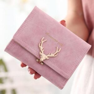 Korean Fashion Frosted Deer Woman Bag Multi Card Holding Bag Coin Purse
