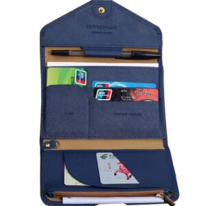 Multifunctional Travel Bag Passport Cover Foldable Credit Card Holder Money Wallet ID Documents Flight Bit License Purse Bag
