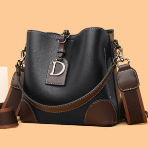 Retro Bucket Hand Shoulder Soft Leather Cross-body Bag