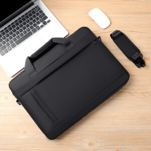 Cross-Border Men's Laptop Briefcase Large Capacity Business Notebook Simple Crossbody Laptop Bag