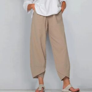 Wide Leg Pants Loose Casual Cotton Linen