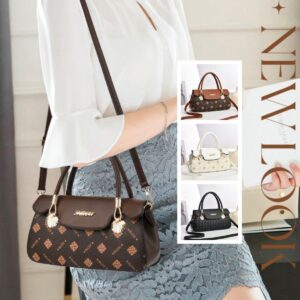 Vintage Exquisite Letter-printed Women's Handbag Fashion Printed Casual Simple Handbag Women's Cross-body Bag