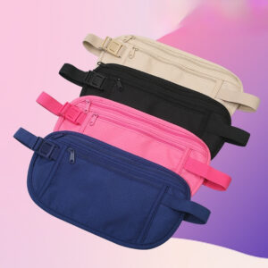Invisible Thin Passport Burglar-proof Next To The Skin Waist Bag